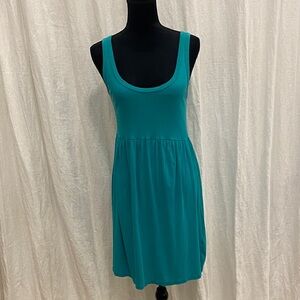Michael Stars The Original Tee Greenish Blue Sleeveless Dress